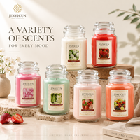 Bougie parfumée en cire de soja de 600g, grand pot, pour la maison, cadeau, décoration intérieure, collection de vente au détail, OEM, marque privée, personnalisable