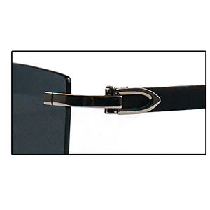 リムレスユニセックスウッドアイウェアフレームクラシックサングラスクリアランス高品質ルネット - Product Image 5