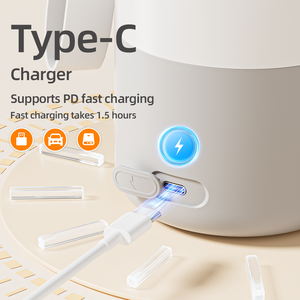 เครื่องอุ่นนมเด็กแบบพกพา 450 มล. ไฟฟ้า ชาร์จ USB สำหรับเดินทาง เกรดอาหาร รักษาอุณหภูมิคงที่ หน้าจอ LCD 100 วัตต์ รับประกัน 1 ปี - Product Image 2