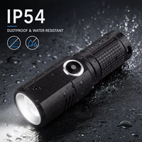 Lampe de poche LED XHP50, 550 lumens, charge USB-C, mini torche, lampe de poche rechargeable 18350 avec mode stroboscopique