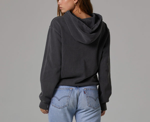 Felpe da <span class=keywords><strong>donna</strong></span> in <span class=keywords><strong>cotone</strong></span> pesante oversize con tasche a canguro felpe Pullover con cappuccio spazzolato di alta qualità da <span class=keywords><strong>donna</strong></span> - Product Image 5