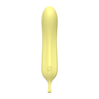Vibrador de Silicona Impermeable de 7 Velocidades para Adultos, Vibrador de Clítoris con Succión, Masajeador de Dildo Amarillo para Mujeres, 1m