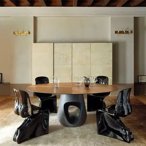 YIPJ אור יוקרה מעצב כיסא אוכל יצירתי פיברגלס פנאי צורת גוף כיסא קבלה הוא או כיסא שלה