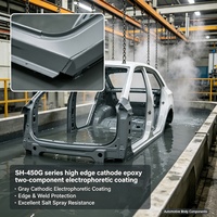Pâte gris anthracite SH-450G, pâte électrophoretique aqueuse pour la protection anticorrosion des bords vifs