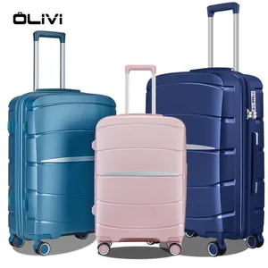 Olivi Haute Qualité PP Trolley Bagages Sac 100% Nouveau PP Valise Coque Rigide PP Date Valise Pour Voyage Sac Bagages Ensembles