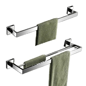 Set <span class=keywords><strong>di</strong></span> 7 Accessori da <span class=keywords><strong>Bagno</strong></span> in Acciaio Inox Argento, Include Portarotolo, Scaldasalviette, Portasciugamani, <span class=keywords><strong>Porta</strong></span> <span class=keywords><strong>Salviette</strong></span> - Product Image 2