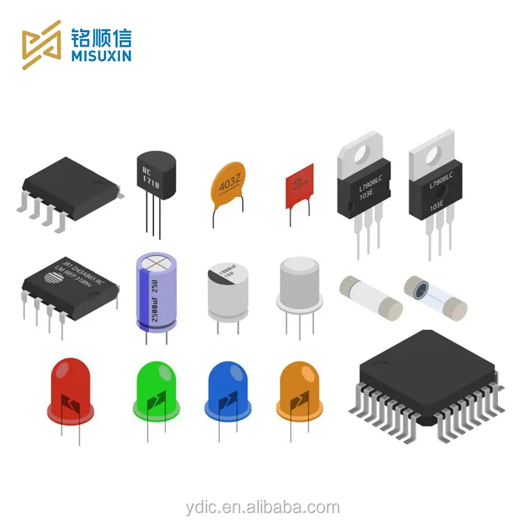 Lista de BOM para componentes electrónicos los circuitos integrados condensadores resistencias conectores transistores ¿Inalámbrico y módulos IoT de cristal?