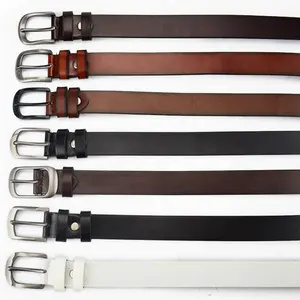 Hot Selling cheap Unique Designer PU Leather Belts Mens With Pin Buckle