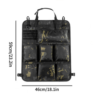 Oxford-Stoff Auto-Rücksitz-Aufbewahrungstasche Multifunktionaler Organizer für Fahrzeug- und Campingausrüstung - Product Image 3