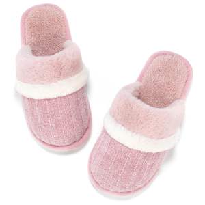 Chaussons d'intérieur en fourrure moelleuse et chaude, à motif rayé, à semelle épaisse, personnalisés et en gros, de la marque <span class=keywords><strong>ZLM</strong></span>, pour l'hiver 2025 - Product Image 6