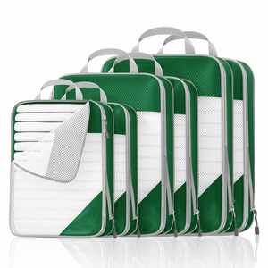 Ensemble de 6 organiseurs de rangement pour valises, ensemble de 6 cubes de rangement extensibles, organiseurs de voyage pour bagages, sac de compression - Product Image 4