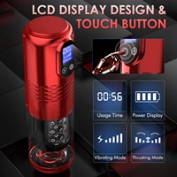 Neue LCD-Display Automatische männliche Mastur batoren mit 10 vibrierenden 6 Schub realistischen Ärmel Maschine Sexspielzeug für Männer Pocket Pussy