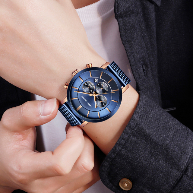 Factory Japan Movement Quartz Popular Mens Waterproof Manufacture Engraved Fashion Custom Own Logo Classic Brand Watch for Men