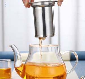 Juego de Tetera de Vidrio de Borosilicato de Alta Calidad, Resistente al Calor, Hecho a Mano, Ecológico, con Infusor para Café y Té, Venta al Por Mayor OEM - Product Image 6