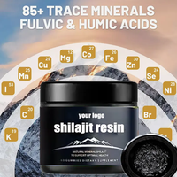 Résine de Shilajit Naturel OEM, Extrait Pur de Mousse de Mer de l'Himalaya 50g, Supplément Brut au Miel, Marque Privée, Résine de Shilajit en Vrac Originale