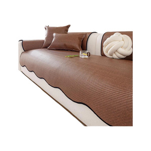 Tappetino Estivo in Rattan <span class=keywords><strong>per</strong></span> <span class=keywords><strong>Divano</strong></span>, Copridivano Rinfrescante <span class=keywords><strong>per</strong></span> Soggiorno, Cuscino Antiscivolo Fisso <span class=keywords><strong>per</strong></span> <span class=keywords><strong>Divano</strong></span> - Product Image 3