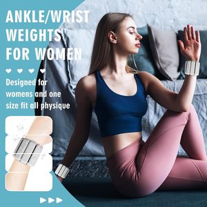VANTUR – Poids de cheville et de poignet ajustables en silicone bicolore pour le sport et le fitness, unisexe - Product Image 3