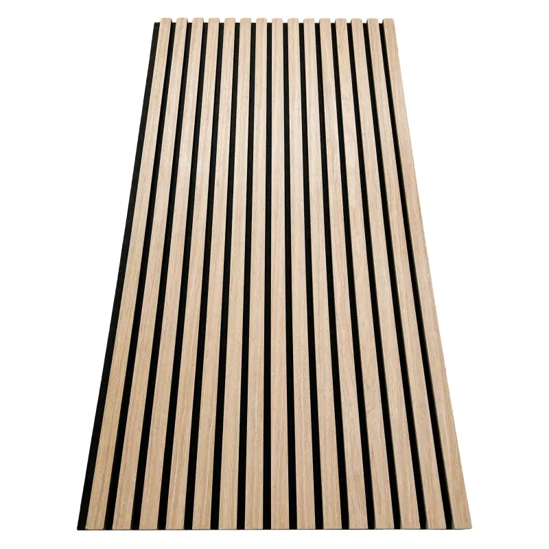 3d model design High quality soundproof wall panels MDF akupanel wood slatted wall acoustic felt panels for Wall And Ceiling