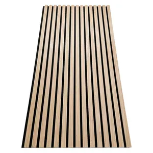 3d Model Design High Quality Soundproof Wall Panels MDF Akupanel Wood Slatted Wall Acoustic Felt Panels For Wall And Ceiling