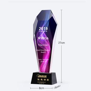 K9 रिक्त व्यक्तिगत प्रशंसा पुरस्कार क्रिस्टल ट्रॉफी यूव प्रिंटिंग अनुकूलित चैंपियन क्रिस्टल पुरस्कार ट्रॉफी - Product Image 5