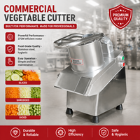 Coupe-légumes commercial robuste 370W en acier inoxydable, robot culinaire électrique, trancheuse, hachoir, râpe pour cuisine professionnelle