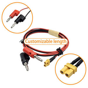 Custom XT30 Male Female <b>Adapter</b> 4.0mm Banana-shaped Lamp <b>Plug</b> Charger Wire Harness Assembly for Machines Home Appliances 12V 40A - Product Image 2