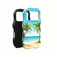 Étui de téléphone portable double personnalisé en sublimation 3D de haute qualité TuoLi, 2 en 1, avec revêtement TPU+PC pour personnaliser votre design