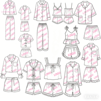 Pyjamas en coton, bambou et modal avec logo personnalisé, ensemble de vêtements de maison pour femmes, vêtements de détente doux, pyjamas pour femmes, vêtements de nuit pour femmes, ensembles de pyjamas pour femmes