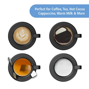 Taza de Café de Acero Inoxidable de Lujo con Aislamiento de 12 oz, Calentador de Tazas con Control de Temperatura, Base de Carga Inalámbrica para Escritorio de Oficina - Product Image 3