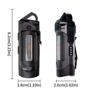 TAIKOO Mini Multifunktionales EDC Hochleistungs-Wiederaufladbares Rotes Laser-Signalgeber Alarm Stark Magnetischer Schlüsselanhänger Taschenlampe - Product Image 3