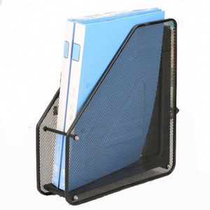 Metal Black Mesh Desk <b>File</b> <b>Organizer</b> 1-tier Magazine Holder Magazine <b>File</b> Holder <b>Organizer</b> - Product Image 1
