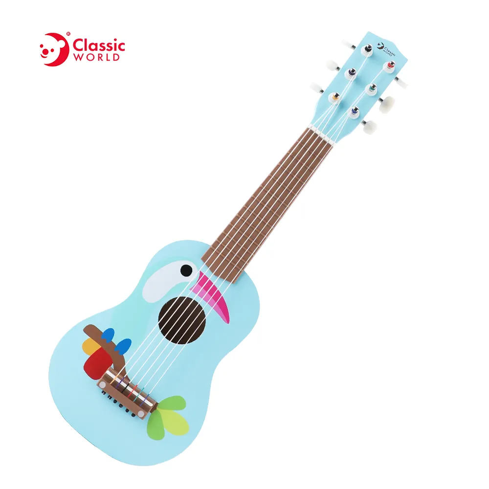 Learning Educational Wooden Musical Instrument Toy Toucan Guitar for Kids Child