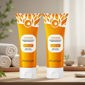 Groothandel 100g Oranje Enzym Gezichtsreiniger Kurkuma Lotion Olie Vitamine C <span class=keywords><strong>Whitening</strong></span> Exfolierende <span class=keywords><strong>Gel</strong></span> Gezichtsreinigingsmodder Scrub Vettig - Product Image 4