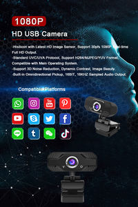 Cámara Web USB con Sensor CMOS HD 1080P de Alta Calidad para Transmisión en Vivo y Videoconferencias con Audio Bidireccional y Rotación de 360° - Product Image 3