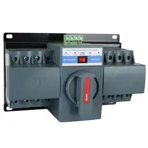 Interruptor de transferência automática tipo MCB Dual Power 2P 4P 63A 100A 125A interruptor de transferência automática ats 50a