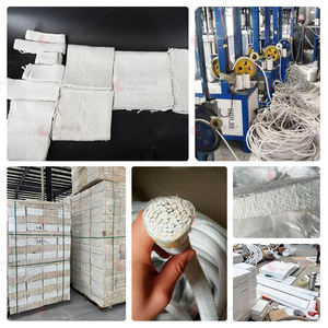 حبل من الألياف السيراميكية قابل للتخصيص للعزل الحراري، حبل دائري من الألياف السيراميكية لمختلف الأفران، حبل من الألياف السيراميكية المقاومة للحرارة - Product Image 5