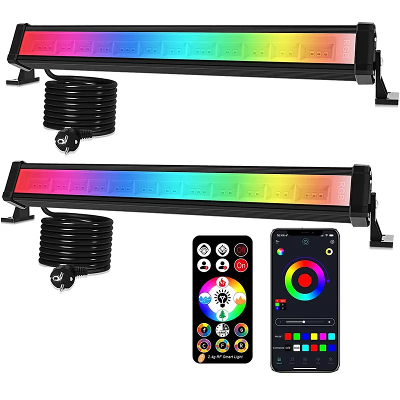Smart LED RGB Light Bar Ambient Lighting APP Control Color Changing Wall Washer Lights for Indoor