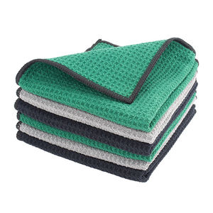 Toallas de microfibra gruesas al por mayor para secar platos, <span class=keywords><strong>toalla</strong></span> de cocina personalizada para uso doméstico con diseño de gofre para limpieza - Product Image 1