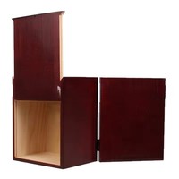 Nouveau style cercueil triangulaire occidental en bois massif pour cendres d'animaux de compagnie, cercueil funéraire pour chat, fournitures commémoratives