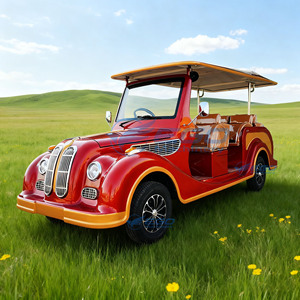 Vehículo Turístico Eléctrico Clásico Retro, Carro de Golf para Hotel, Autobús Eléctrico Vintage para Recorridos Turísticos - Product Image 5