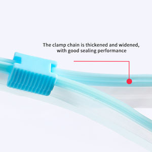 <span class=keywords><strong>AIUDO</strong></span> Hogar personalizado respetuoso con el medio ambiente resistente a prueba de fugas reutilizable alimentos congelados vegetales embalaje plástico Ziplock congelador bolsas deslizantes - Product Image 2