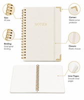 Cuaderno de Papel de Bambú Mini A4 Personalizable con Cubierta de PVC, Estilo Hojas Sueltas, 100 Hojas de Papel Kraft, Diario con Bolígrafo, Proveedor