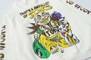 Sudaderas con Capucha de Alta Calidad con Estampado 'THAT'S A AWFUL LOT OF COUGH SYRUP', 100% Algodón Grueso, Sudaderas Personalizadas para Hombre - Product Image 6