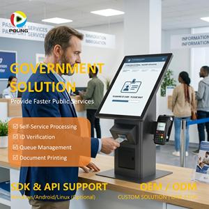 Terminal de libre-service pour l'administration civique : Scanner d'identité, empreinte digitale, <span class=keywords><strong>passeport</strong></span> - Product Image 1