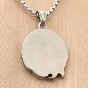 Collier pendentif licorne en acier inoxydable pour homme, design animal rétro 190105 - Product Image 2