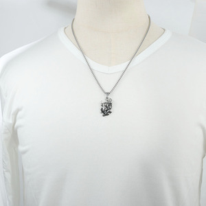 Stainless Steel Bull Pendant Animal Themed Men Women Fashion Jewelry <b>Silver</b> Gold <b>Chain</b> 3.0*60cm - Product Image 4