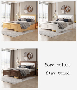 High-end Mahogany Nordic Modern Style Luxury Can Be Customized Bedroom Furniture Solid Wood <b>Bed</b> SWH-102 Modern Retro Solid Wood - Product Image 5