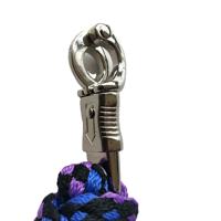 Corde de trelage tressée pour chevaux avec mousqueton robuste, équipement équestre durable à quatre brins pour l'entraînement équestre