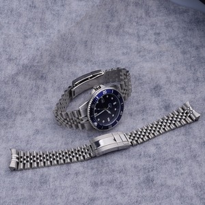 <span class=keywords><strong>Bracelet</strong></span> de <span class=keywords><strong>montre</strong></span> Casio MDV-106 en acier inoxydable, 22 mm, argent massif, courbé, type Jubilee, pour fermoir déployant Oyster, en stock aux États-Unis, sans taxes - Product Image 4