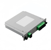1x4 pemisah kaset PLC optik serat APC SC tipe Plug-in